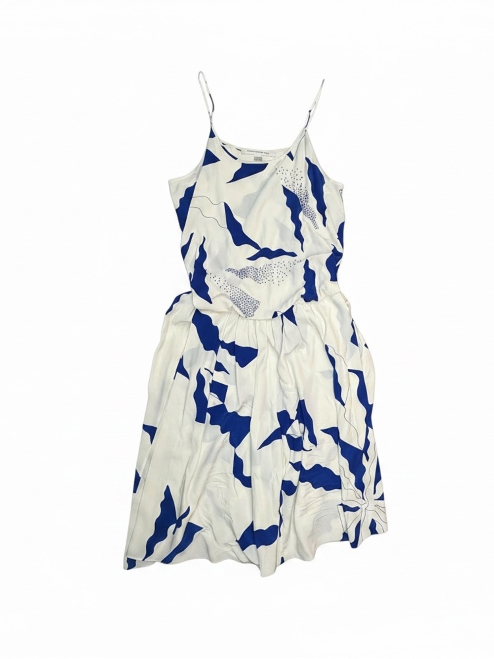 Diane von Furstenberg 100% Silk Abstract Print Romper Size 6